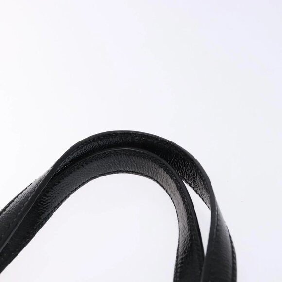 Jimmy Choo Studs Tote Bag Patent leather Black Silver Auth BA5147 - Picture 8 of 16